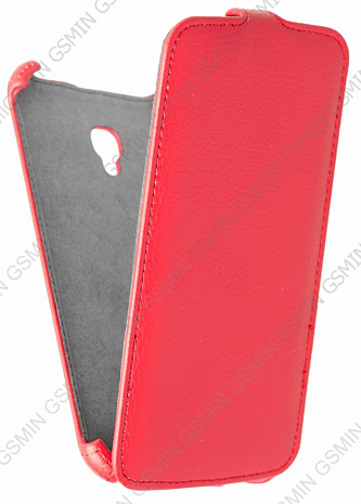 Кожаный чехол для Alcatel One Touch Pop S9 7050Y Armor Case (Красный)