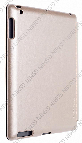 Кожаный чехол для iPad 2/3 и iPad 4 Hoco Crystal Leather Case (Champagne Gold)