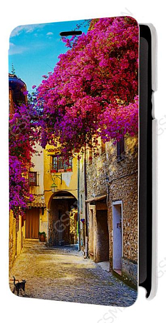 Кожаный чехол для Samsung Galaxy Note 4 (octa core) Armor Case - Book Type (Белый) (Дизайн 83)