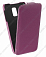 Кожаный чехол для Samsung Galaxy S5 mini Melkco Premium Leather Case - Jacka Type (Purple LC)