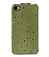    Apple iPhone 4/4S Melkco Leather Case - Jacka Type (Ostrich Print pattern - Olive Green)