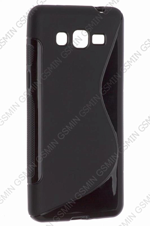 Чехол силиконовый для Samsung Galaxy Grand Prime G530H S-Line TPU (Черный)