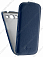 Кожаный чехол для Samsung Galaxy S3 (i9300) Sipo Premium Leather Case - V-Series (Синий)
