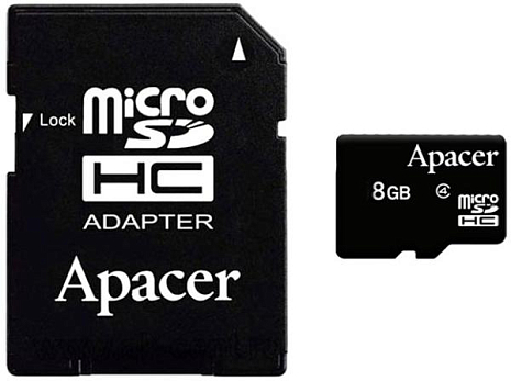   Apacer micro SDHC 8GB Class 4