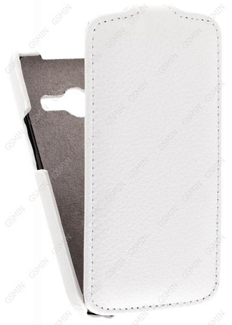 Кожаный чехол для Samsung Galaxy Ace 4 Neo (G318h) Art Case (Белый)