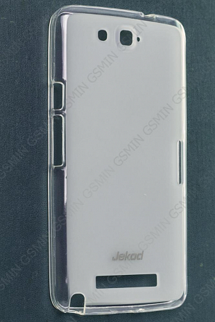 Чехол силиконовый для Alcatel One Touch Hero / 8020D Jekod (Прозрачно-матовый)