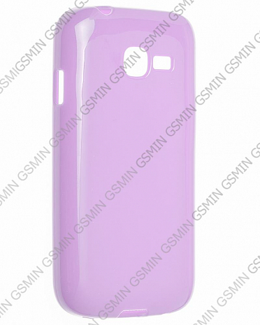 Чехол силиконовый для Samsung S7262 Galaxy Star Plus TPU (Фиолетовый Глянцевый)