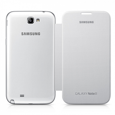 Оригинальный чехол для Samsung Galaxy Note 2 (N7100) Flip Cover (Белый)