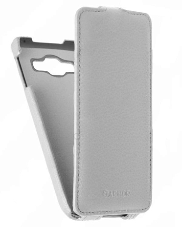 Кожаный чехол для Samsung Galaxy E5 SM-E500F/DS Armor Case "Full" (Белый)