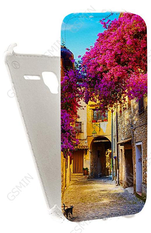 Кожаный чехол для Alcatel One Touch POP 3 5065D Armor Case (Белый) (Дизайн 83)