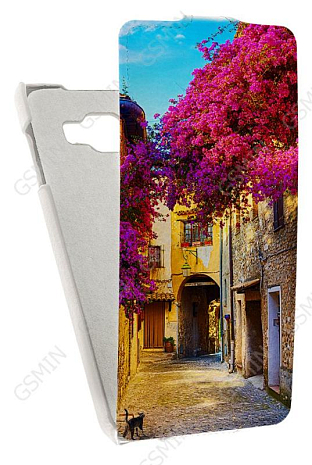 Кожаный чехол для Samsung Galaxy A7 (2016) Art Case (Белый) (Дизайн 83)