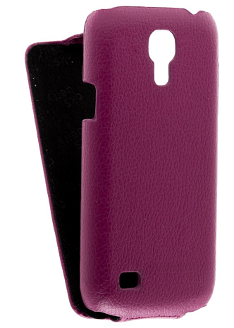 Кожаный чехол для Samsung Galaxy S4 Mini (i9190) Aksberry Protective Flip Case (Фиолетовый)