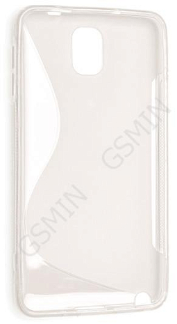 Чехол силиконовый для Samsung Galaxy Note 3 (N9005) S-Line TPU (Прозрачно-Матовый)