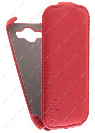 Кожаный чехол для Samsung Galaxy S3 (i9300) Aksberry Protective Flip Case (Красный)