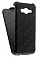 Кожаный чехол для Samsung Galaxy J3 (2016) SM-J320F/DS Aksberry Protective Flip Case (Черный)