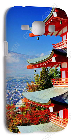Чехол-накладка для Samsung Galaxy J1 (J100H) (Белый) (Дизайн 169)