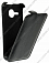 Кожаный чехол для Alcatel One Touch M'Pop / 5020D Gecko Case (Черный)