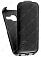Кожаный чехол для Samsung Galaxy J1 mini (2016) Aksberry Protective Flip Case (Черный)