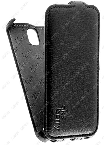 Кожаный чехол для ASUS ZenFone Go ZC451TG Aksberry Protective Flip Case (Черный)