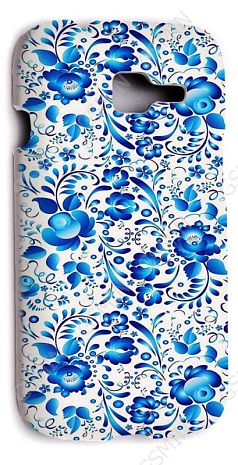 Кожаный чехол-накладка для Samsung S7262 Galaxy Star Plus Aksberry Slim Soft (Белый) (Дизайн 18)