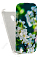 Кожаный чехол для Alcatel One Touch POP STAR 5022D Aksberry Protective Flip Case (Белый) (Дизайн 42)