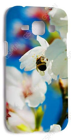 Чехол-накладка для Samsung Galaxy J1 (J100H) (Белый) (Дизайн 173)