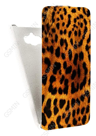 Кожаный чехол для ASUS ZenFone Max ZC550KL Aksberry Protective Flip Case (Белый) (Дизайн 144)