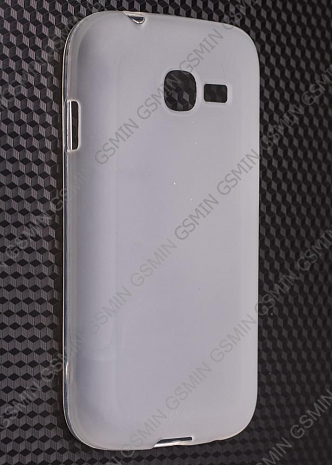 Чехол силиконовый для Samsung S7262 Star Plus TPU (Белый Глянцевый)