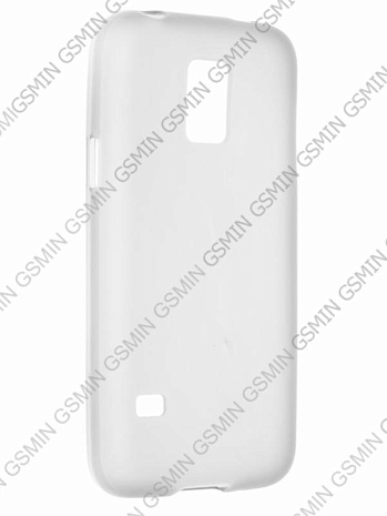 Чехол силиконовый для Samsung Galaxy S5 mini TPU (Прозрачный Матовый)
