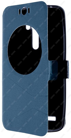 Чехол-книжка с магнитной застежкой для Asus Zenfone Selfie ZD551KL (Синий)