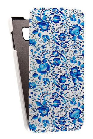 Кожаный чехол для Samsung Galaxy Note 5 Armor Case "Full" (Белый) (Дизайн 18/18)