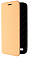 Кожаный чехол для ASUS ZenFone Max ZC550KL на магните (Золотой)
