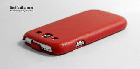 Кожаный чехол для Samsung Galaxy S3 (i9300) Hoco Leather Case (Красный)