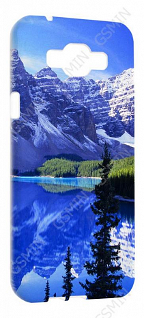 Чехол силиконовый для Samsung Galaxy A8 TPU (Белый) (Дизайн 40)