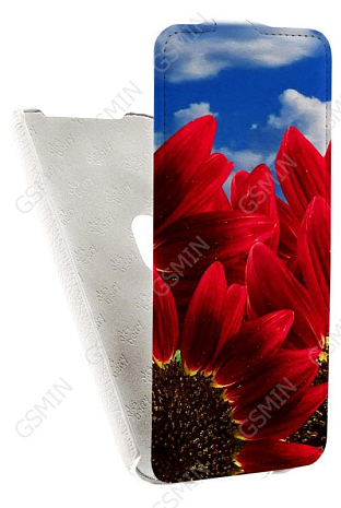 Кожаный чехол для ASUS ZenFone Zoom ZX551ML Aksberry Protective Flip Case (Белый) (Дизайн 171)