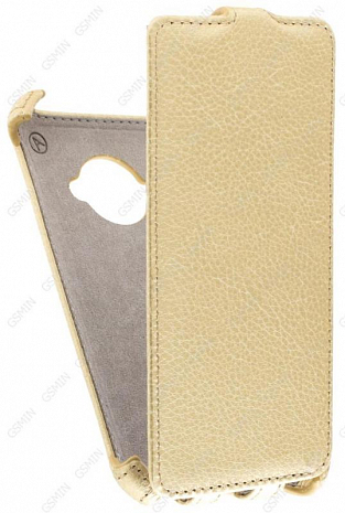 Кожаный чехол для Samsung Galaxy J1 Ace SM-J110H/DS Armor Case (Золотой)