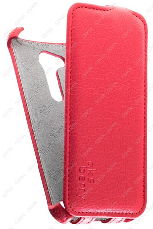 Кожаный чехол для Asus ZenFone Go ZB452KG / ZB450KL Aksberry Protective Flip Case (Красный)