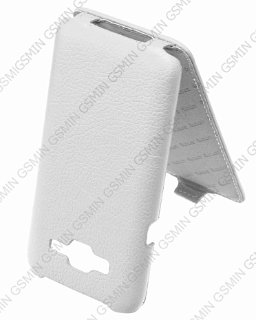 Кожаный чехол для Samsung Galaxy J5 SM-J500H Armor Case "Full" (Белый)