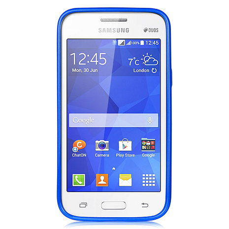 Чехол силиконовый для Samsung Galaxy Star Advance G350E iMUCA Colorful Case TPU (Голубой)