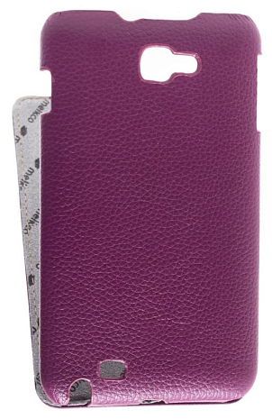 Кожаный чехол для Samsung Galaxy Note (N7000) Melkco Premium Leather Case - Jacka Type (Purple LC)