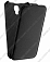 Кожаный чехол для Alcatel One Touch Scribe HD / 8008D Aksberry Protective Flip Case (Чёрный)