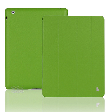 Кожаный чехол для iPad 2/3 и iPad 4 Jison Executive Smart Cover (Зеленый)