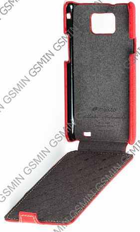    Samsung Galaxy S2 Plus (i9105) Melkco Premium Leather Case - Jacka Type (Red LC)