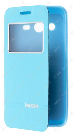 Кожаный чехол для Samsung Galaxy Core 2 Duos (G355h) Boostar Case - Book (Бирюзовый)