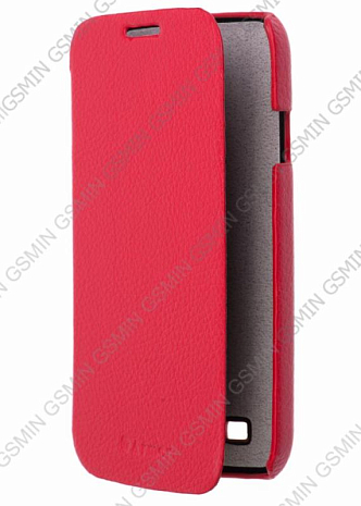 Кожаный чехол для Samsung Galaxy S4 (i9500) Armor Case - Book Type (Красный)