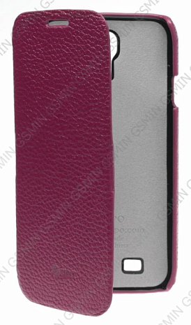 Кожаный чехол для Samsung Galaxy S4 (i9500) Sipo Premium Leather Case "Book Type" - H-Series (Фиолетовый)