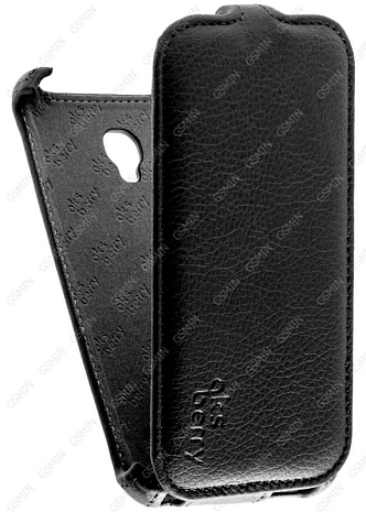 Кожаный чехол для Alcatel One Touch POP STAR 5022D Aksberry Protective Flip Case (Черный)