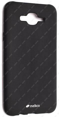 Чехол силиконовый для Samsung Galaxy J7 Melkco Poly Jacket TPU (Черный Матовый)