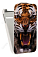 Кожаный чехол для Alcatel POP D1 4018D Art Case (Белый) (Дизайн 142)