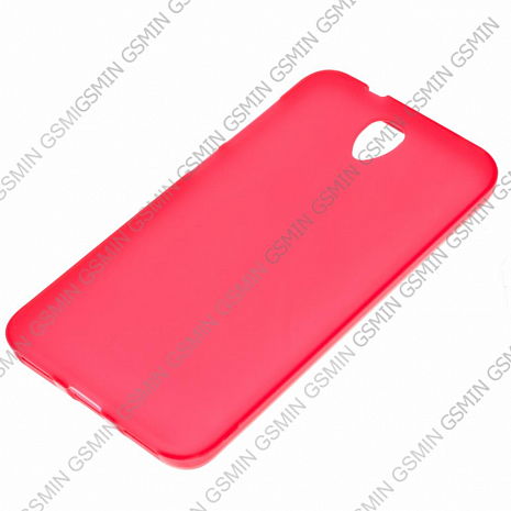Чехол силиконовый для Alcatel One Touch Idol 2 6037 RHDS TPU Матовый (Красный)